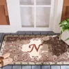 Safavieh Monogram Hand Made Area Rug, Mocha Traditional Style Non-shedding In Multi