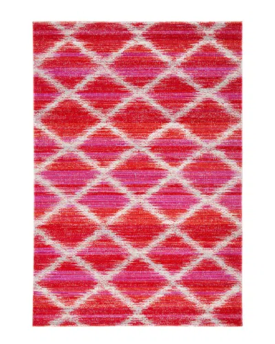 Safavieh Dnu  Montage 200 Indoor/outdoor Rug In Fuchsia
