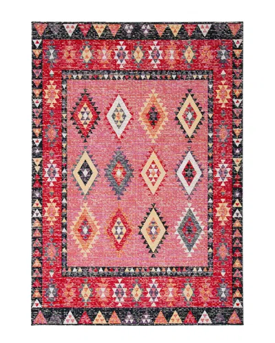 Safavieh Dnu  Montage 200 Indoor/outdoor Rug In Pink