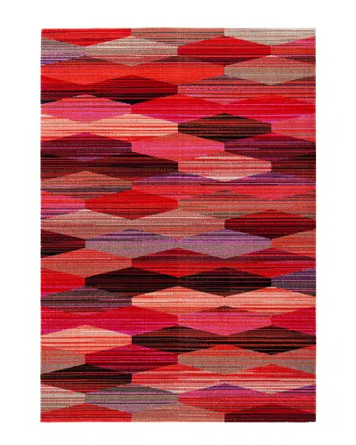 Safavieh Dnu  Montage 300 Indoor/outdoor Rug In Red