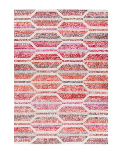 Safavieh Dnu  Montage 400 Indoor/outdoor Rug In Red