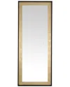 Safavieh Montauk Gold Led Mirror With Dimmable Touch Switch In Black