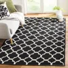 Safavieh Montauk Hand Made Area Rug, Black / Ivory Contemporary Style Non-shedding In Black