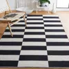 Safavieh Montauk Hand Made Area Rug, Black / Ivory Contemporary Style Non-shedding In Black