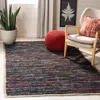 Safavieh Montauk Hand Made Area Rug, Black / Natural Bohemian Style Non-shedding In Multi