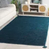 Safavieh Montauk Hand Made Area Rug, Blue / Black Solid / Tonal Style Non-shedding In Green