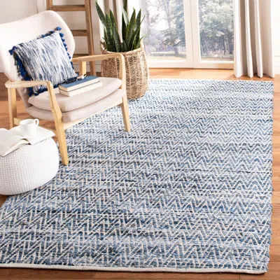 Safavieh Montauk Hand Made Area Rug, Blue Bohemian Style Non-shedding