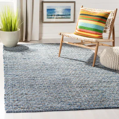 Safavieh Montauk Hand Made Area Rug, Blue Bohemian Style Non-shedding