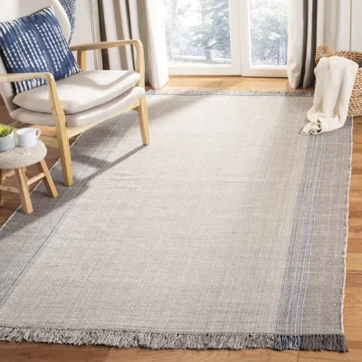 Safavieh Montauk Hand Made Area Rug, Blue / Grey Contemporary Style Non-shedding In Neutral