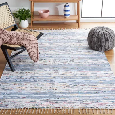 Safavieh Montauk Hand Made Area Rug, Blue / Ivory Bohemian Style Non-shedding