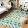 Safavieh Montauk Hand Made Area Rug, Green / Ivory Bohemian Style Non-shedding In Multi