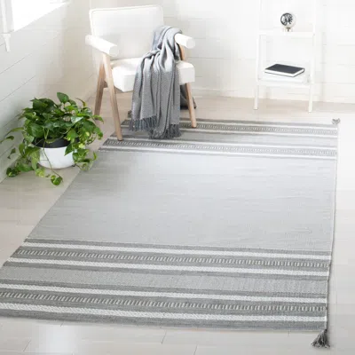 Safavieh Montauk Hand Made Area Rug, Grey / Ivory Bohemian Style Non-shedding In Neutral