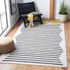 Safavieh Montauk Hand Made Area Rug, Ivory / Black Contemporary Style Non-shedding In Blue