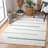 Safavieh Montauk Hand Made Area Rug, Ivory / Dark Green Contemporary Style Non-shedding In Neutral