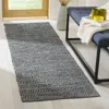 Safavieh Montauk Hand Made Area Rug, Ivory / Dark Grey Contemporary Style Non-shedding In Black