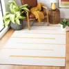 Safavieh Montauk Hand Made Area Rug, Ivory / Gold Contemporary Style Non-shedding In White