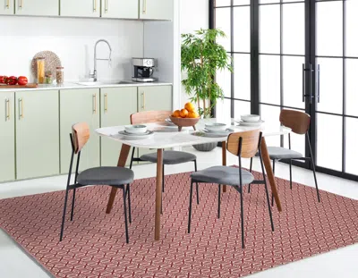 Safavieh Montauk Hand Made Area Rug, Ivory / Red Contemporary Style Non-shedding In Pink