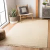 Safavieh Montauk Hand Made Area Rug, Ivory / Yellow Solid / Tonal Style Non-shedding In Nude