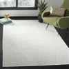 Safavieh Montauk Hand Made Area Rug, Light Green / Ivory Contemporary Style Non-shedding In Gray
