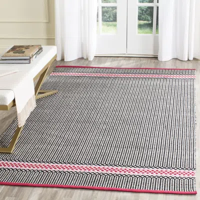 Safavieh Montauk Hand Made Area Rug, Light Pink / Multi Contemporary Style Non-shedding In Gray