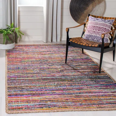 Safavieh Montauk Hand Made Area Rug, Multi / Natural Bohemian Style Non-shedding