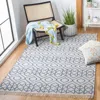 Safavieh Montauk Hand Made Area Rug, Navy / Beige Bohemian Style Non-shedding In Blue