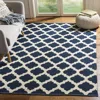 Safavieh Montauk Hand Made Area Rug, Navy / Ivory Contemporary Style Non-shedding In Blue