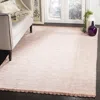 Safavieh Montauk Hand Made Area Rug, Peach Solid / Tonal Style Non-shedding In Pink