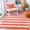 Safavieh Montauk Hand Made Area Rug, Rust / Ivory Contemporary Style Non-shedding In Red