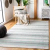 Safavieh Montauk Hand Made Area Rug, Turquoise Contemporary Style Non-shedding In White