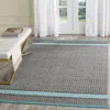Safavieh Montauk Hand Made Area Rug, Turquoise / Multi Contemporary Style Non-shedding In Gray