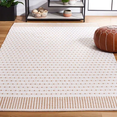 Safavieh Montauk Machine Made Area Rug, Beige / Ivory Contemporary Style Easy Care In White