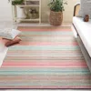 Safavieh Montauk Machine Made Area Rug, Blue / Pink Bohemian Style Easy Care In Multi