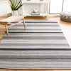 Safavieh Montauk Machine Made Area Rug, Grey / Black Bohemian Style Easy Care In Gray