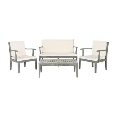 Safavieh Montclair 10-pc. Conversation Set Cushioned In Gray