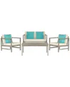 Safavieh Montez 4 Pc Outdoor Set With Accent Pillows