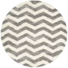 Safavieh Montreal Shag Collection Zoey Geometric Round Area Rug In Multi