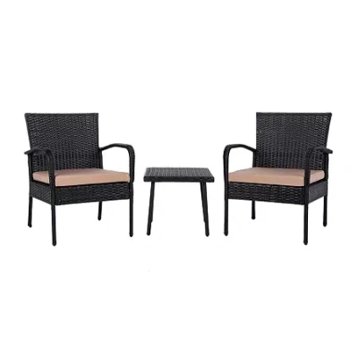 Safavieh Moore 3 Piece Bistro Set 3-pc. Bistro Set In Black