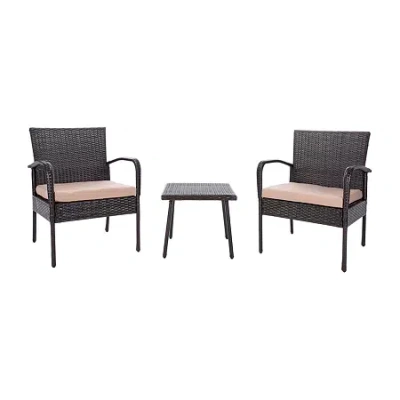 Safavieh Moore 3 Piece Bistro Set 3-pc. Bistro Set In Brown