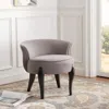 Safavieh Mora French Leg Linen Vanity Chair