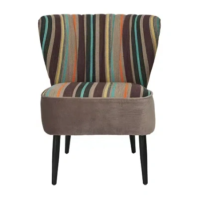 Safavieh Morgan Upholstered Slipper Chair In Multi
