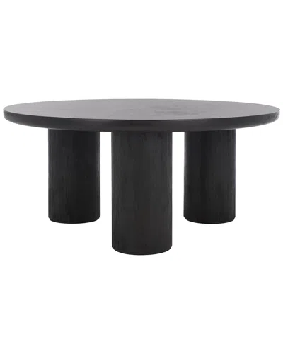 Safavieh Mork 3-leg Round Coffee Table In Black