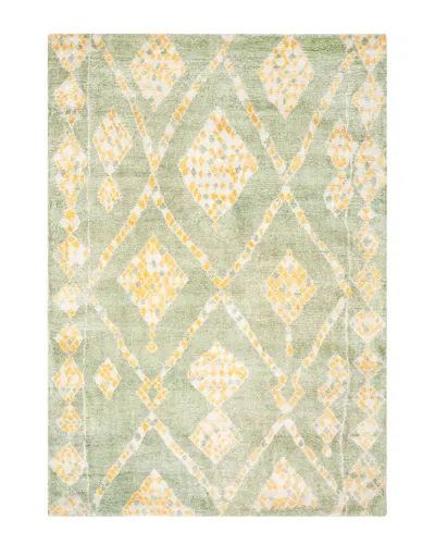 Safavieh Moroccan Hand-knottedtraditional Rug In Green