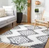 Safavieh Moroccan Tassel Shag Polypropylene Pile Rug In Gray