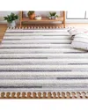Safavieh Moroccan Tassel Shag Polypropylene Pile Rug In Gray