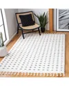 Safavieh Moroccan Tassel Shag Polypropylene Pile Rug In White