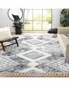 Safavieh Moroccan Tassel Shag Polypropylene Pile Rug In Gray