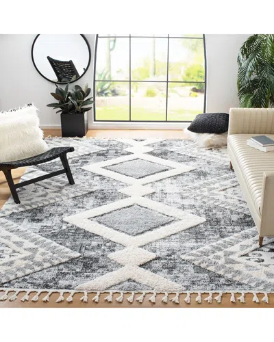 SAFAVIEH SAFAVIEH MOROCCAN TASSEL SHAG POLYPROPYLENE PILE RUG