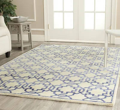 Safavieh Mosaic Hand Made Area Rug, Cream / Purple Contemporary Style Non-shedding In Neutral