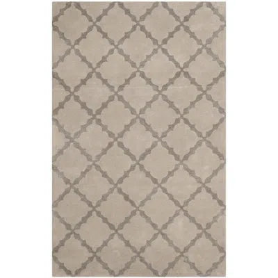 Safavieh Msj Hand Tufted Wool And Viscose Geometric Rug In Brown